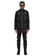 Denim Hexa Cargo Shirt Jacket