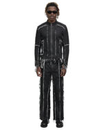 String Denim Raw Edge Jacket