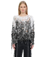 Fiber Bond String Contrast Sweater