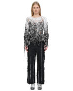 Fiber Bond String Contrast Sweater