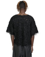 Fiber Bond Loose Crop Cut T-shirt