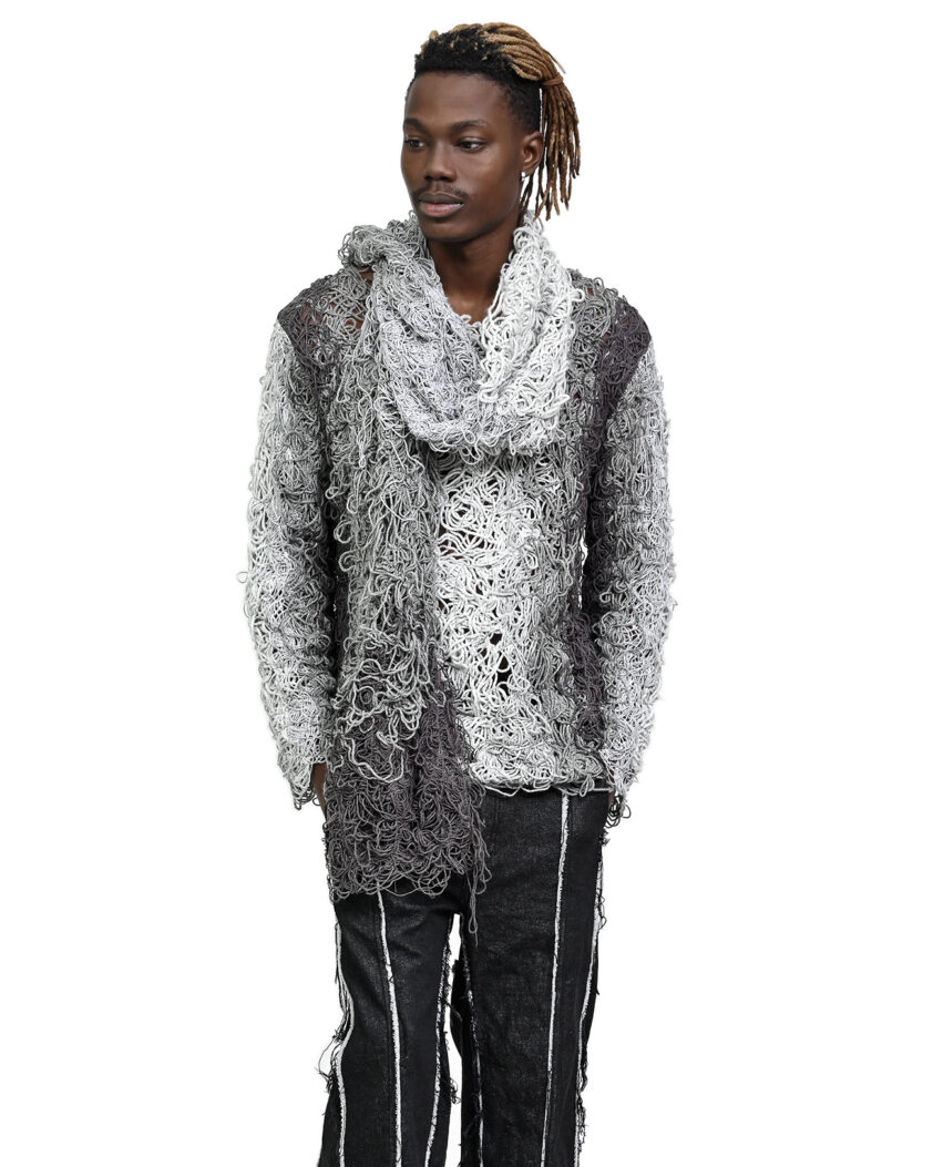 Fiber Bond Progress Grey Sweater