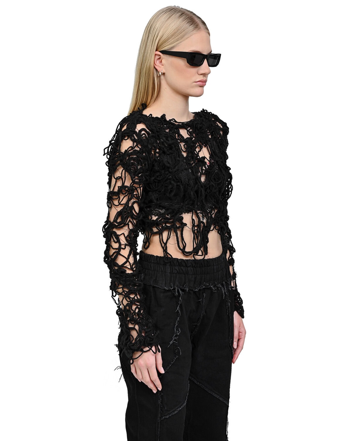 Fiber Bond Relativ Crop Sweater