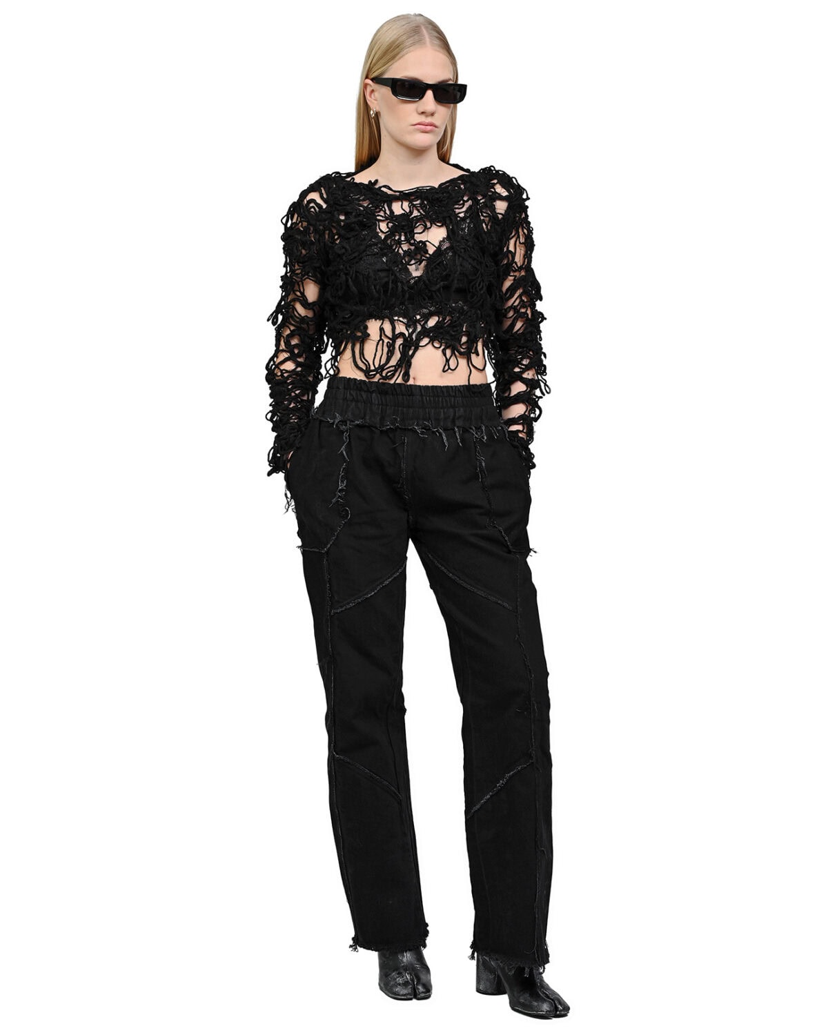 Fiber Bond Relativ Crop Sweater