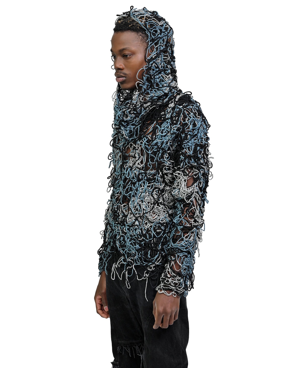 Fiber Bond Uranian Hood Sweater