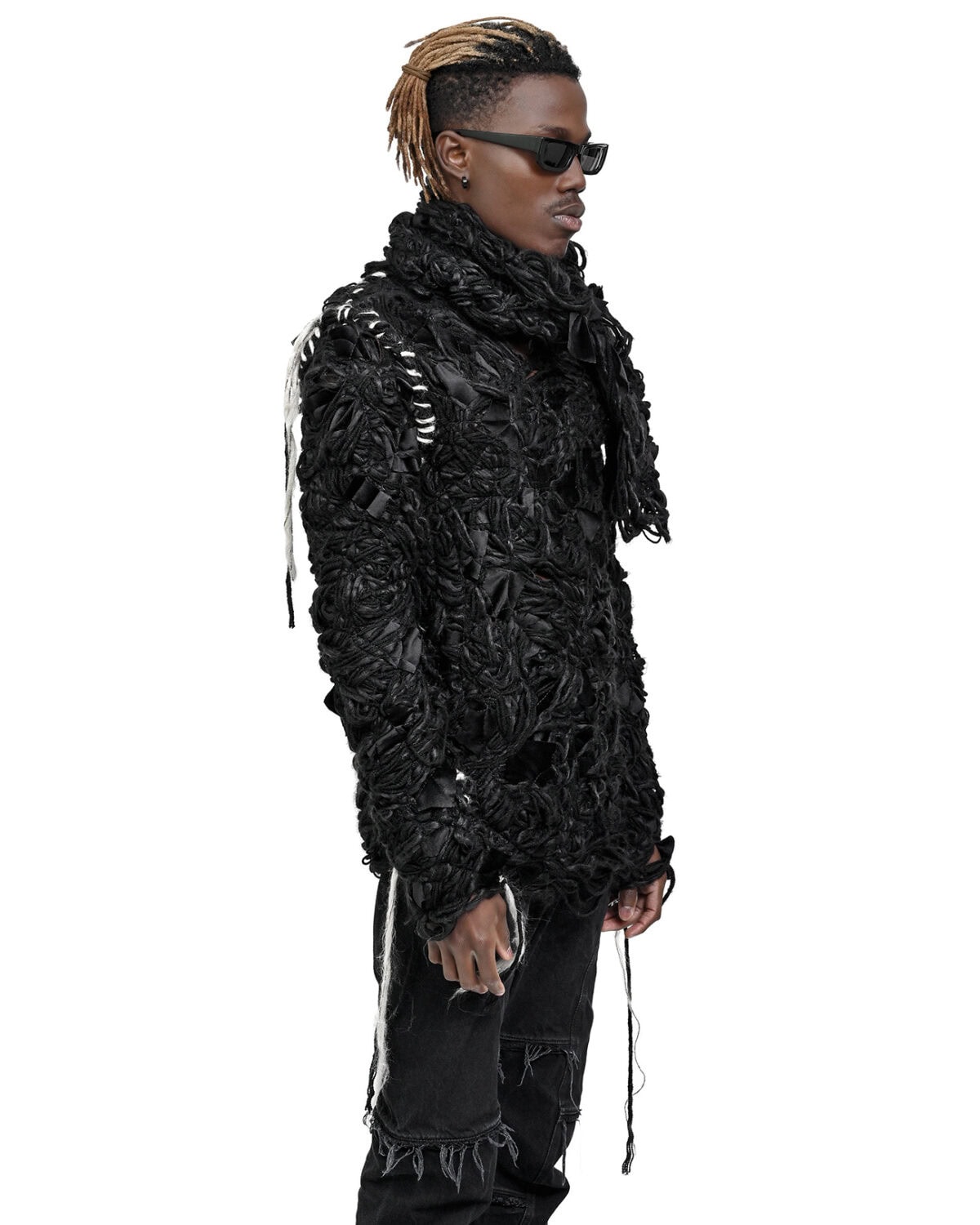 Fiber Bond Friction Wool Scarf Sweater