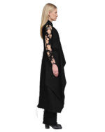 Hexa Long Layers Sleeveless Coat