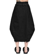 Hexa Denim Wash Volume Skirt