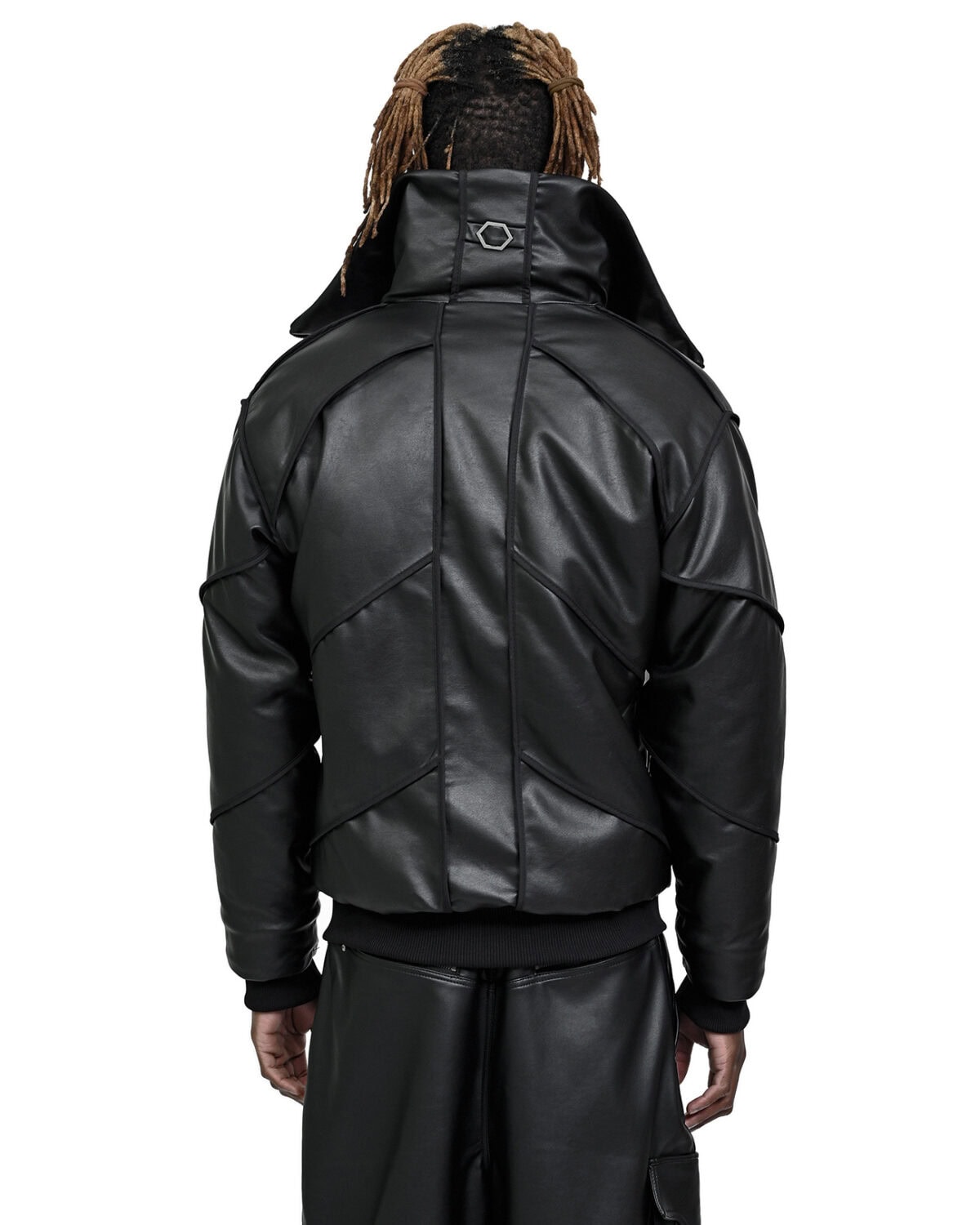 Leather Bomber Wool Insulate Jacket