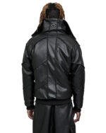 Leather Bomber Wool Insulate Jacket