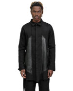 Leather Denim Hexa Shirt Jacket