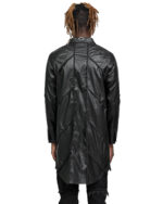 Particle Angle Cut Leather Overshirt