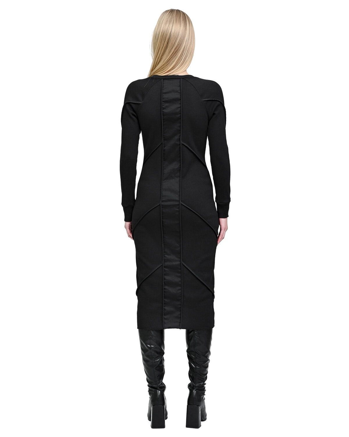 Particle Angled Long-sleeve Dress
