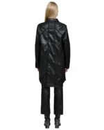 Particle Angle Cut Leather Overshirt