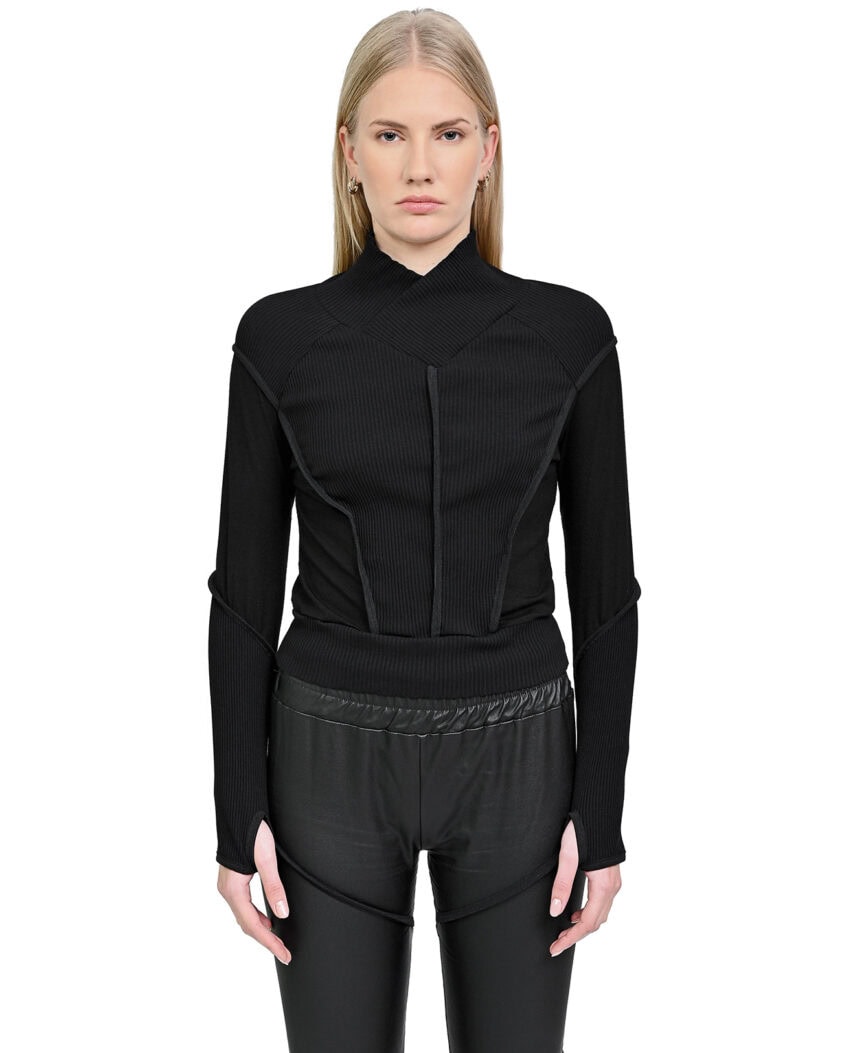 Particle Long Sleeve Angled Top