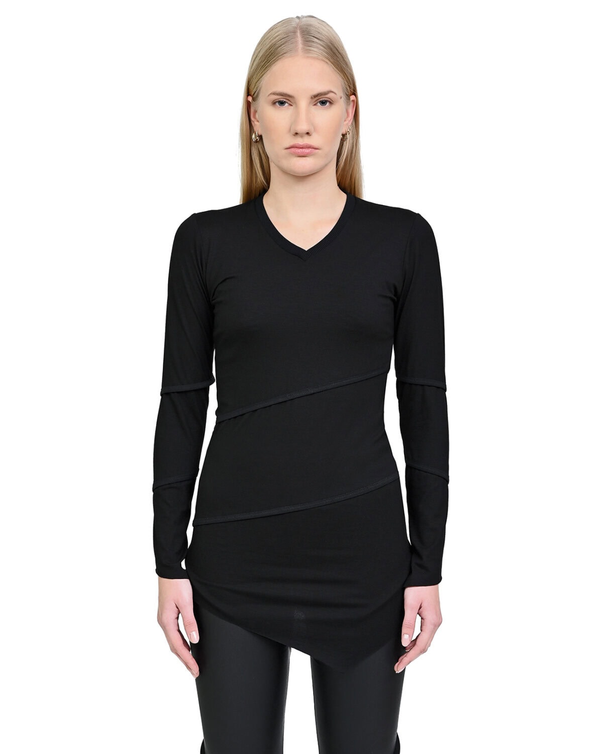 Particle Long Sleeve Asymmetric Top