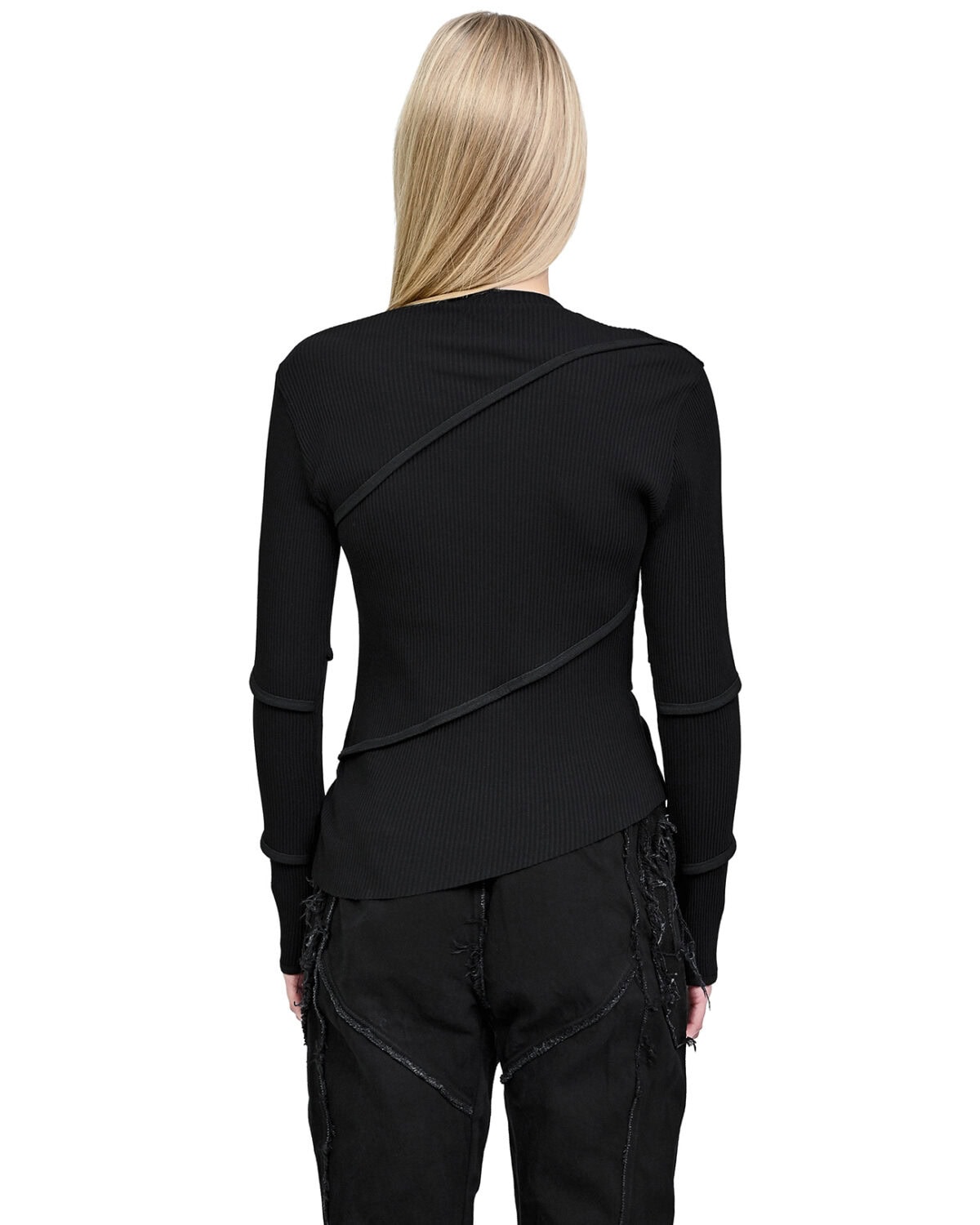 Particle Long Sleeve Ribbed Top