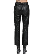 Particle Angle Cut Leather Pants