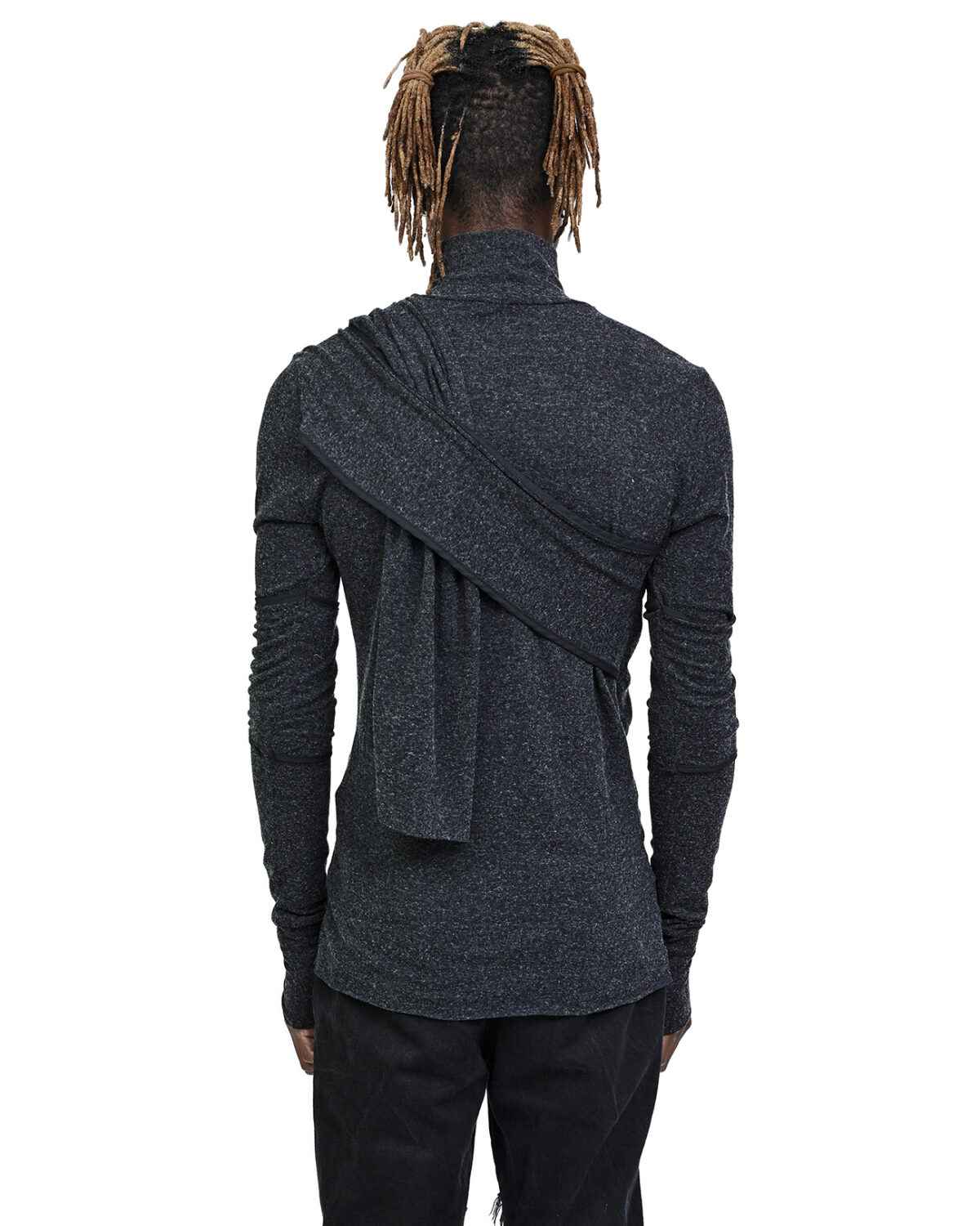Sphere Draped Layers Turtleneck