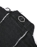 String Denim Raw Edge Jacket