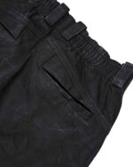 String Denim Wash Curve Trousers