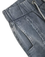 Slate High Textured Biker Pants