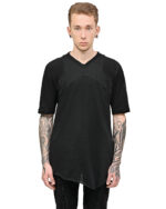 Asymmetric Segment Cross T-shirt