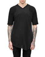 Asymmetric Segment Cross T-shirt