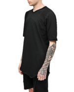 Asymmetric Segment Cross T-shirt