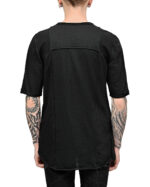 Asymmetric Segment Cross T-shirt