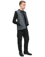 Contrast Scar-Stitch Segment Top