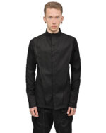 Deconstruct Collarless Layers Shirt