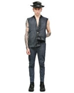 Depth Texture Asymmetric Vest