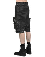 Denim Cargo Washed Shorts