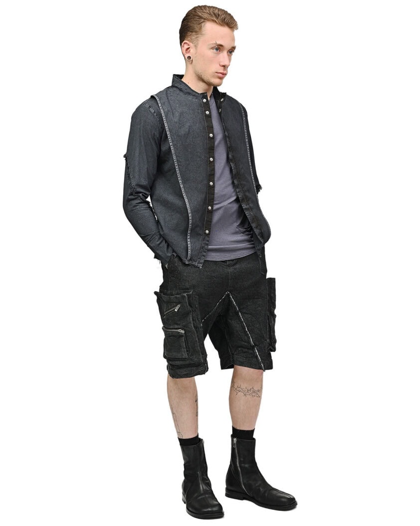 Deconstruct Depth Textured Layers Shirt