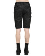 Denim Shifted Biker Shorts