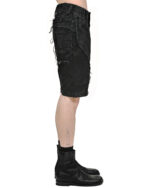 Denim Shifted Biker Shorts