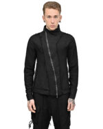Diagonal Zip Construct Jacket