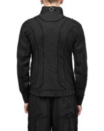 Diagonal Zip Construct Jacket