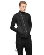 Diagonal Zip Construct Jacket