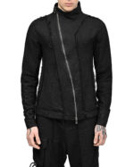 Diagonal Zip Construct Jacket