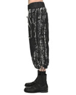 Distressed Linear Cut Crop Shorts