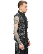 Distressed Linear Cut Vest