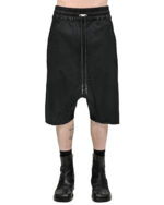 Drop Crotch Segment Stretch Shorts