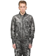 Granite Grey Dyed Bomber Jacket