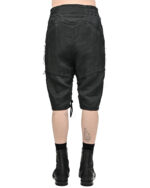 Linen Construct Raw Edge Shorts