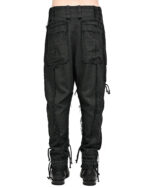 Linen Construct Raw Edge Trousers