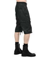 Linen Construct Raw Edge Shorts