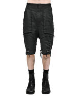 Linen Construct Raw Edge Shorts