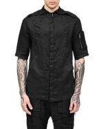 Linen Construct Utility Short-sleeve Shirt